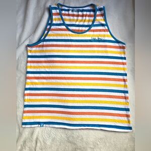Dutch Bros Multicolor Striped Tank Top
